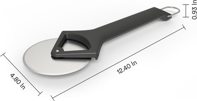 Witt Stainless Steel Pizza Cutter Wheel – Professional Pizza Cutter & Pizza Slicer, Sharp One-Cut Blade, Non-Slip Handle, Protective Case, Dishwasher Safe, 12.4 Inch - Image 4